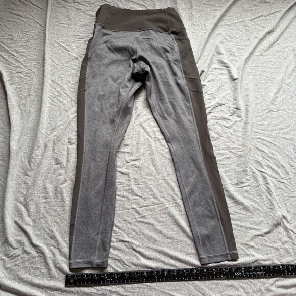 Sz XS Athleta Greenish Brown with Grey Athletic Leggings in great condition - Picture 8 of 12